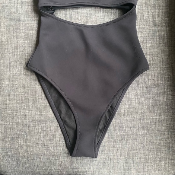 TopShop Split Middle Neoprene One Piece - Picture 4 of 6